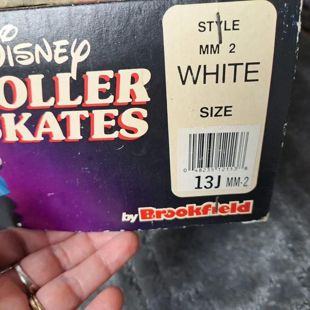 Vtg Minnie Mouse Roller Skates GIRLS SIZE 13 YOUTH Quad Wheels Disney Pastels